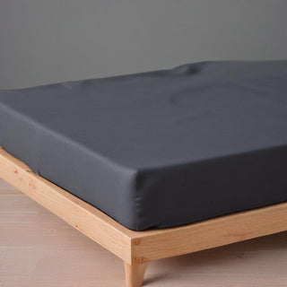 Charcoal Cotton Fitted and Flat Sheet Bundle Recycled