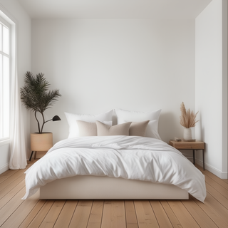 White Cotton Duvet Cover Recycled