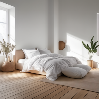 White Cotton Duvet Cover Recycled