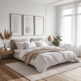 White Cotton Duvet Cover Recycled