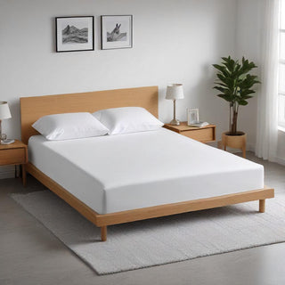 White Cotton Fitted Sheet